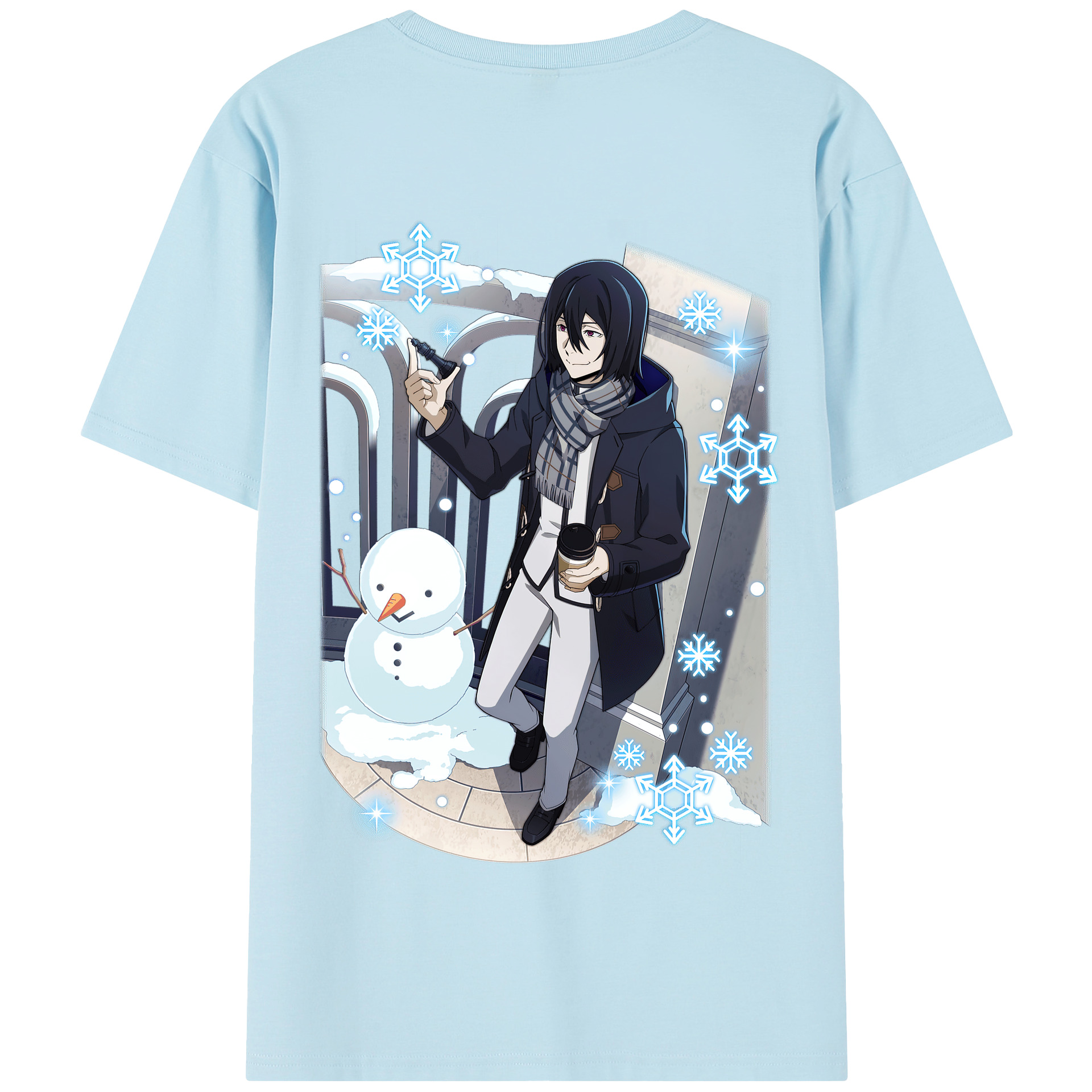 （画像用） 文豪ストレイドッグス Bungo Stray Dogs 綿100％半袖Tシャツ（背面プリント）
